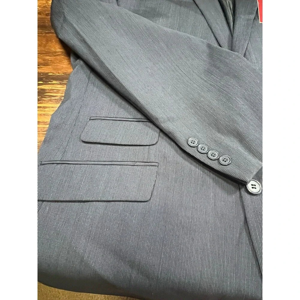Blair Underwood Classic Navy Two-button Suit Jacket 50L 45W *Flaw*